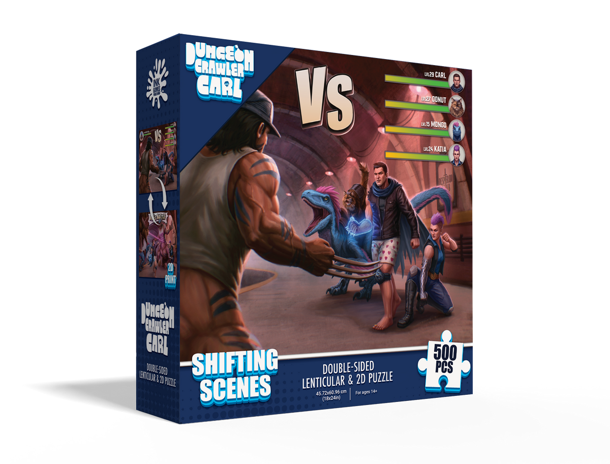 "Boss Battle" Double-Sided Lenticular and 2D Puzzle