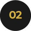 A circular black icon containing the yellow text '02' in the center.
